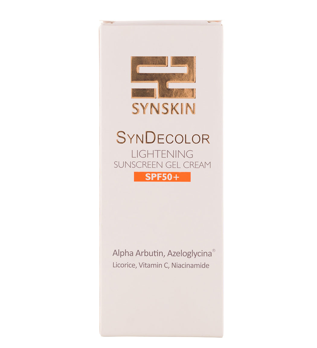 ژل کرم ضد آفتاب روشن کننده پوست ساین دیکالر دارای spf50 حجم 40 گرم ساین اسکین