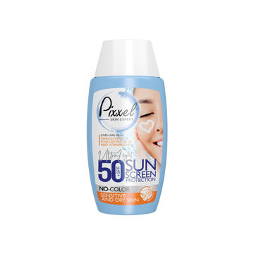 کرم ضد آفتاب پوست های خشک و معمولی SPF50 پیکسل