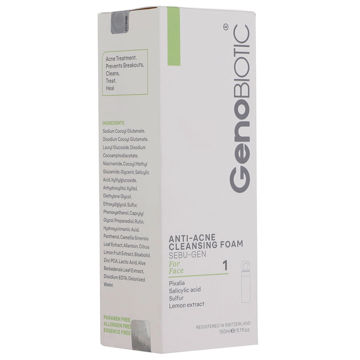 فوم شستشو پوست چرب و آکنه دار ژنوبایوتیک 150ml
