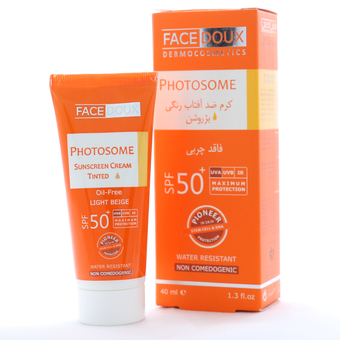 کرم ضد آفتاب پودری رنگ بژ روشن فاقد چربی SPF50 فیس دوکس