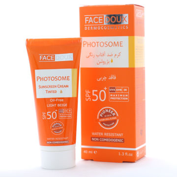 کرم ضد آفتاب پودری رنگ بژ روشن فاقد چربی SPF50 فیس دوکس